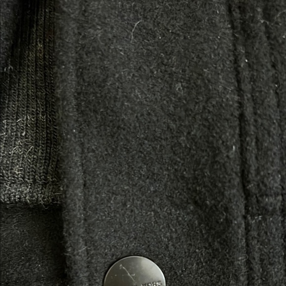 Michael Kors Heavy Black Wool Jacket with Stand-Up Collar - Picture 5 of 16